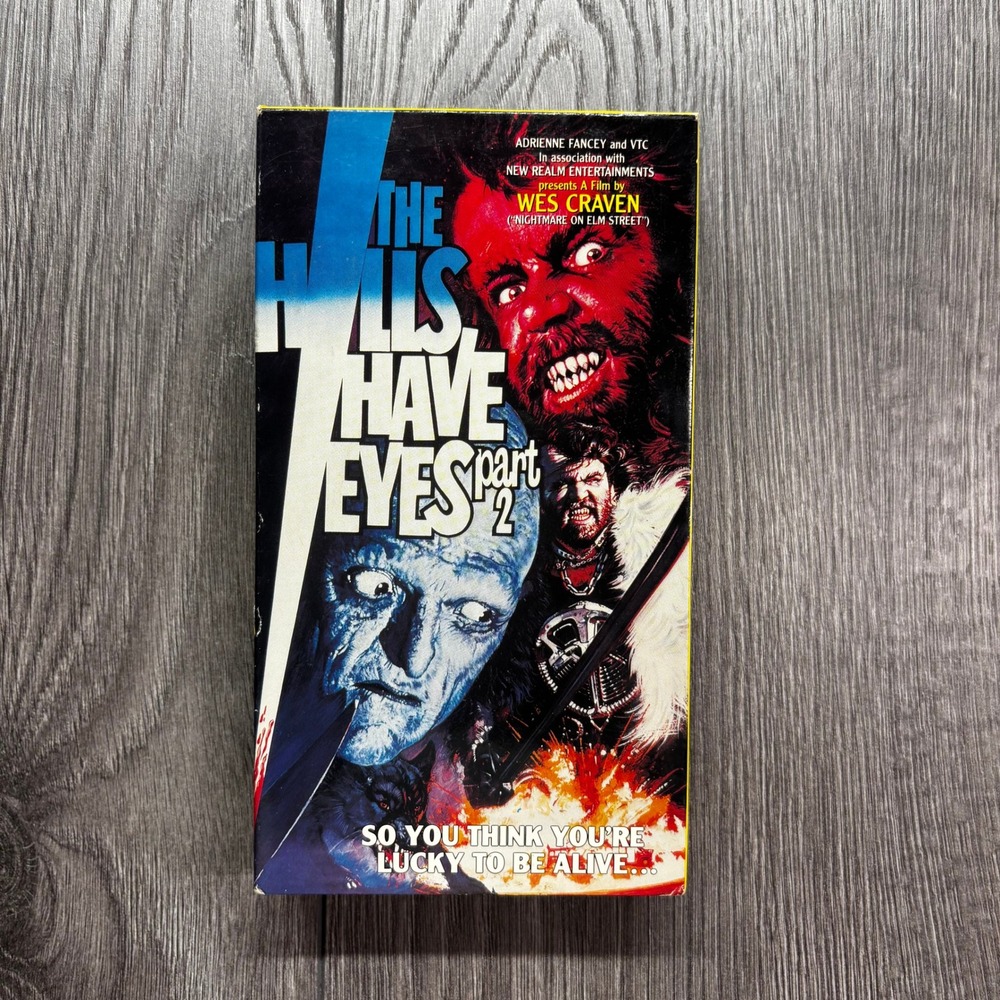 The Hills Have Eyes Part 2 VHS Wes Craven Republic Pictures Horror Movie Vintage